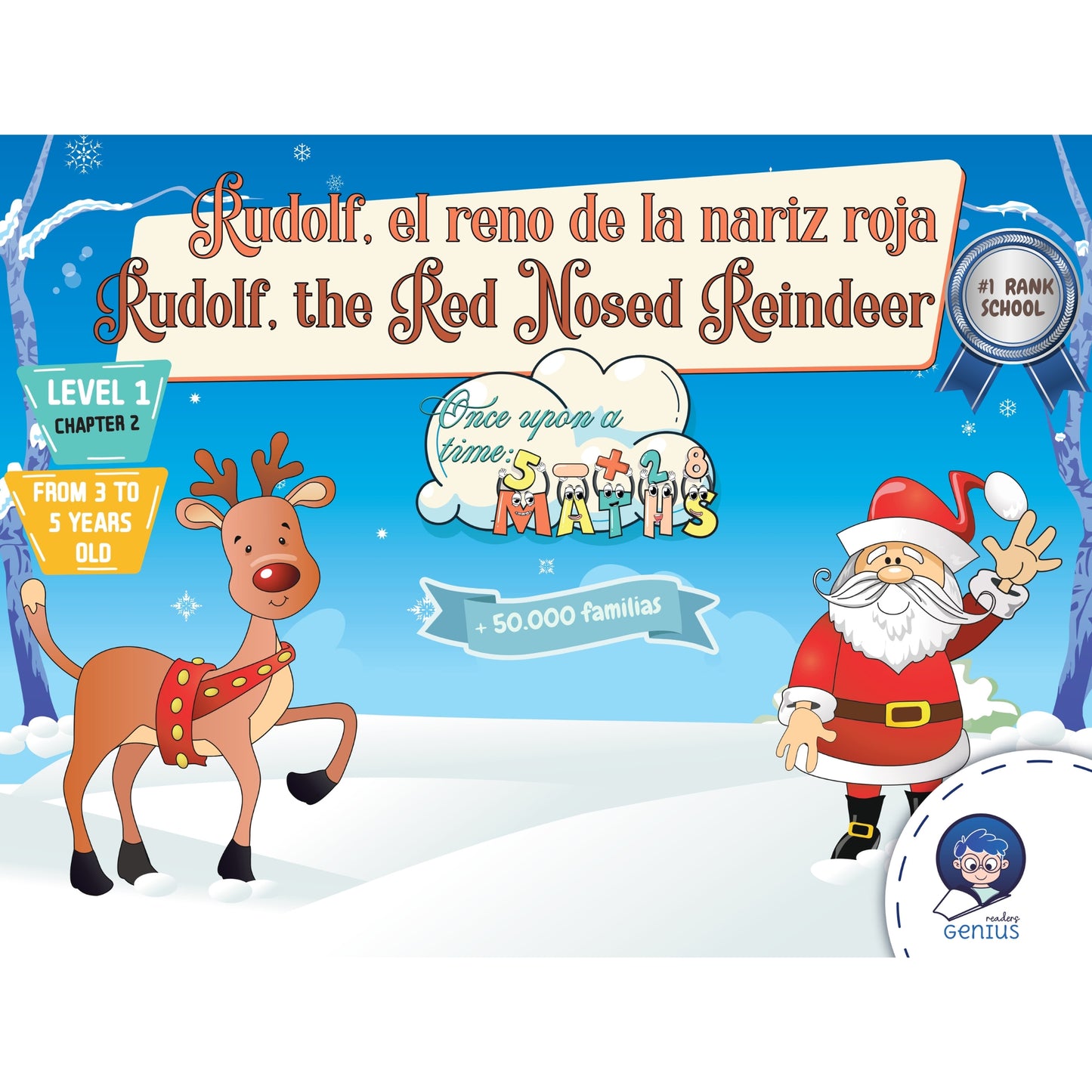 Rodolfo El Reno de la Nariz Roja / Rudolf, the Red Nosed Reindeer | Level 2 - Genius Readers - The Best Early Learning Path