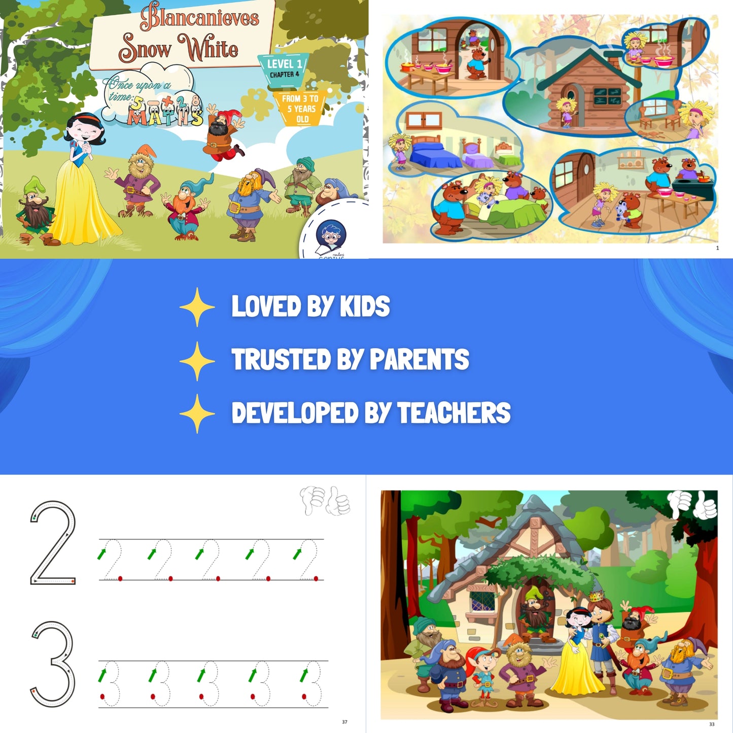 Blancanieves / Snow White | Level 4 - Genius Readers - The Best Early Learning Path